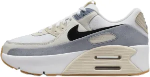 Nike Air Max 90 LV8 Women's Shoes (FD4328-106, White/Ashen Slate/Light Orewood Brown/Black) Size 10