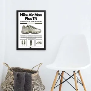 Nike Air Max Plus Men Sneakers Olive Wall Poster