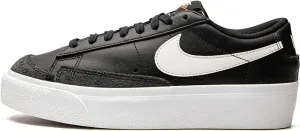 Nike Blazer Low Platform Women's Shoes (DJ0292-001, Black/Black/Black/White) Size 5