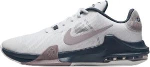 Nike Impact 4 Basketball Shoes (DM1124-102, White/Armory Navy/Football Grey/Light Violet Ore) Size 10
