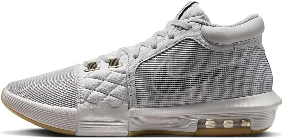 NIKE Lebron Witness 8 Basketball Shoes (FB2239-003, Light Iron ORE/SAIL/Gum Light Brown/Medium Olive) Size 11