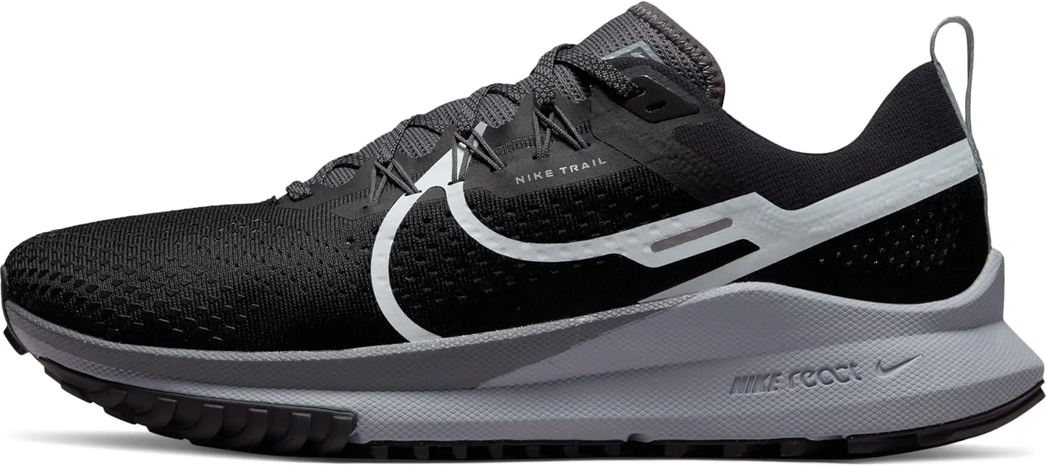 NIKE Men's Road Running Shoe, Black Aura Dark Grey Wolf Grey, 8.5