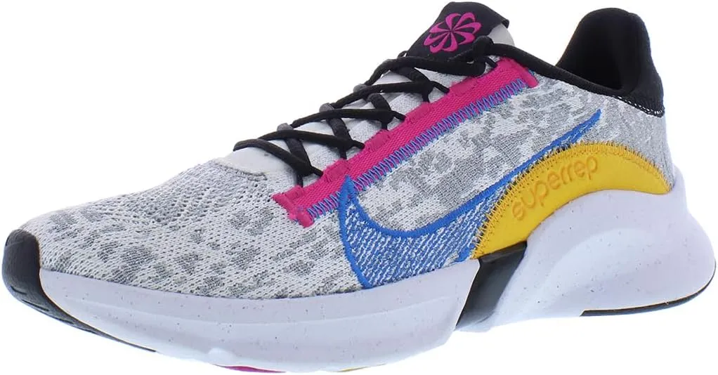 Nike Men's Superrep Go 3 Next Nature Flyknit Low, Light Smoke Grey Photo Blue White 009, 9 Men