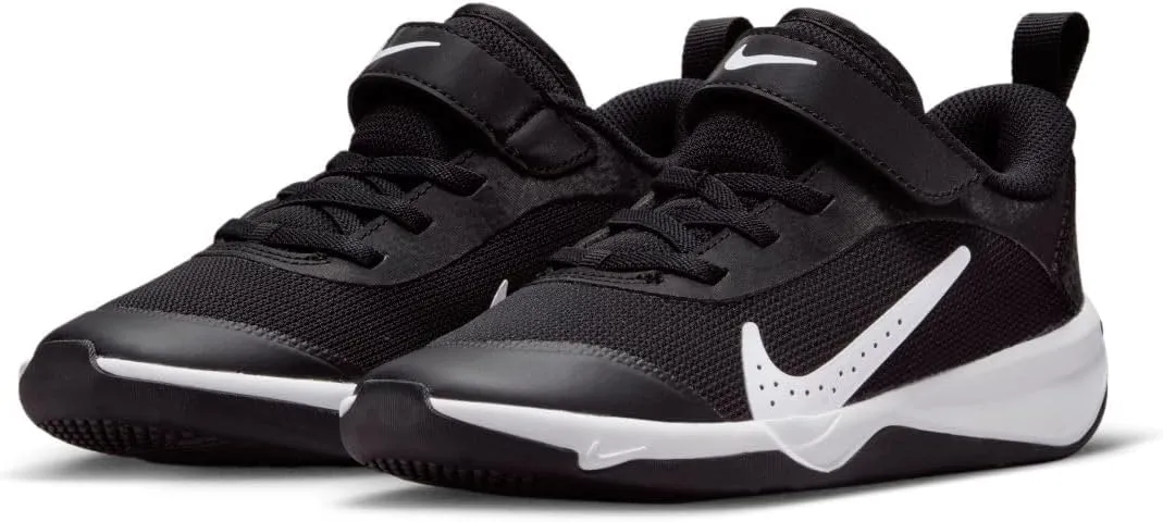 Nike Omni Multi-Court Little Kids' Shoes (DM9026-103, White/White/Cobalt Bliss)