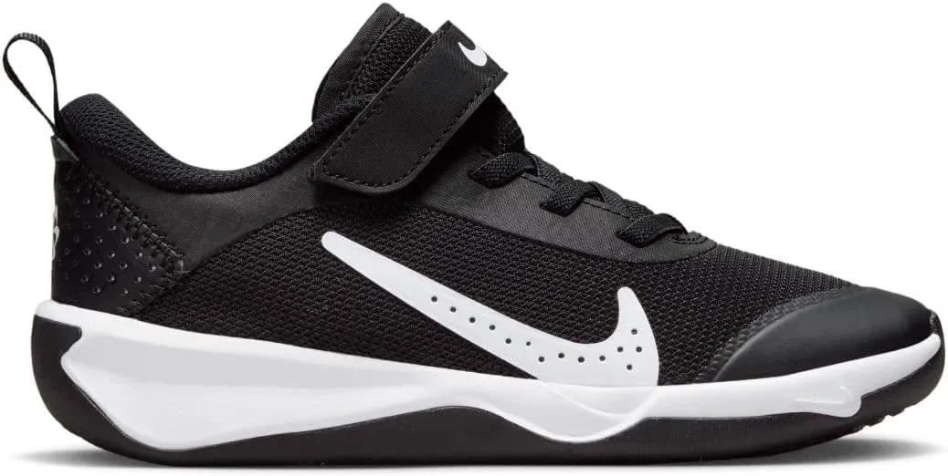 Nike Omni Multi-Court Little Kids' Shoes (DM9026-103, White/White/Cobalt Bliss)