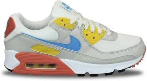 Nike WMNS Air Max 90 Light Bone Vivid Sulphur, White, 6.5 Women
