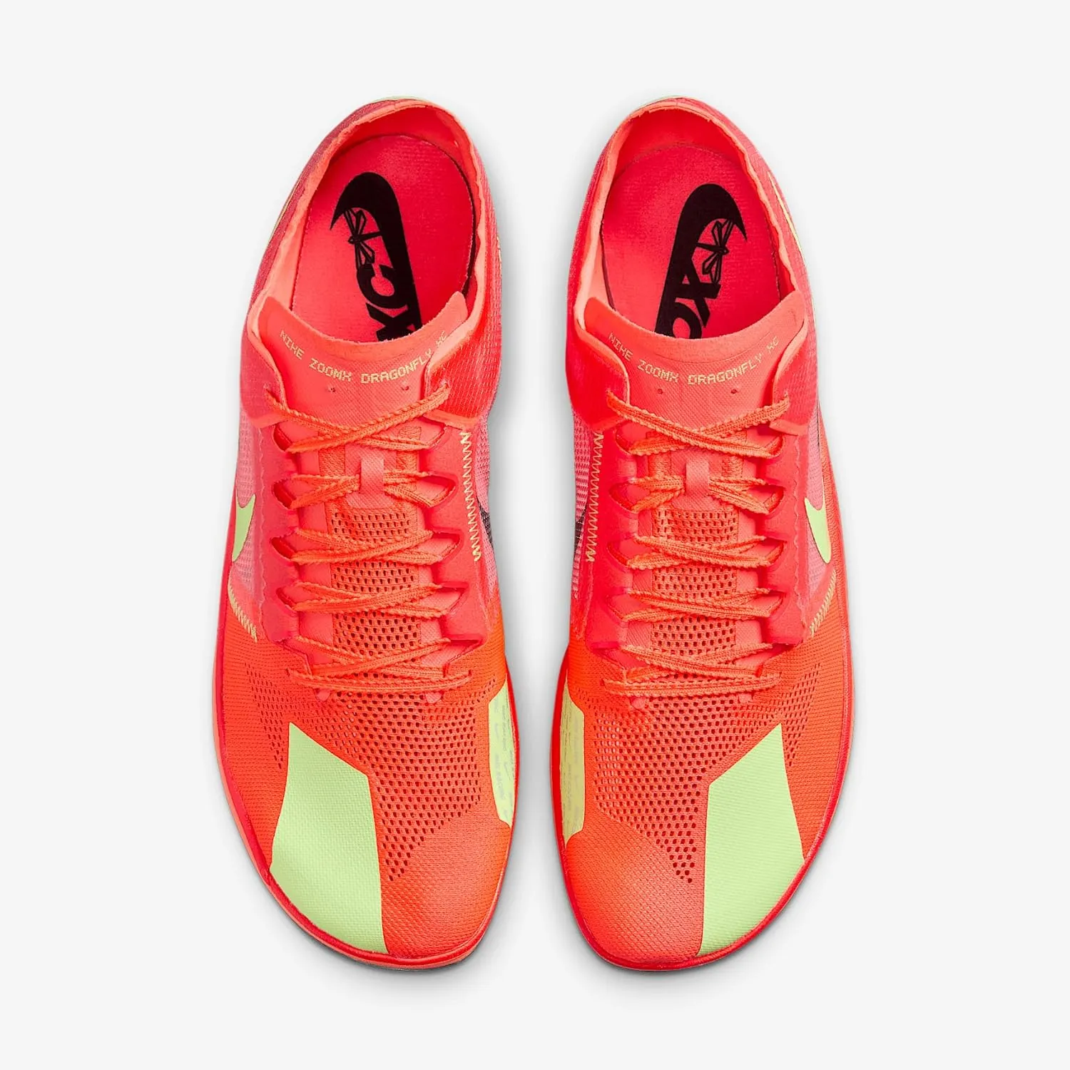 Nike ZoomX Dragonfly XC Cross-Country Spikes (DX7992-800, Hyper Orange/Bright Crimson/Mint Foam/Lime Blast)
