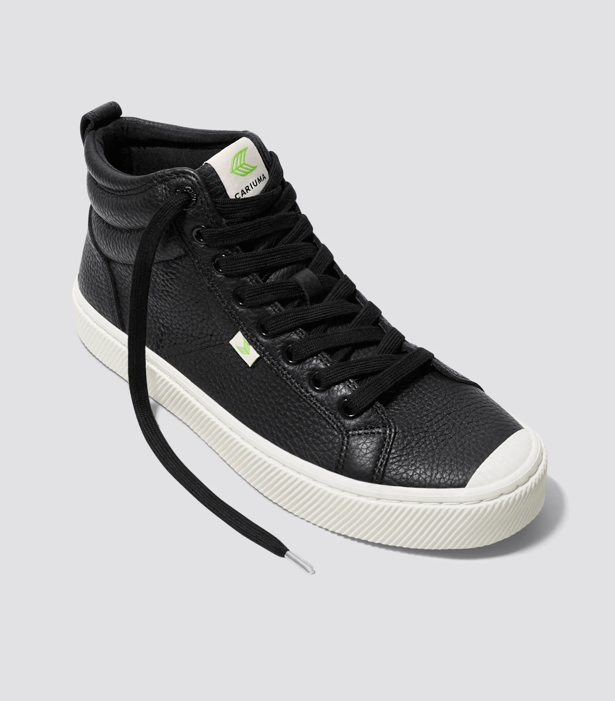 OCA High Black Premium Leather Sneaker