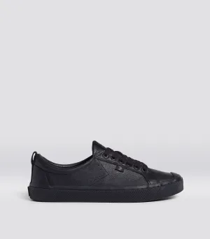 OCA Low All Black Premium Leather Sneaker