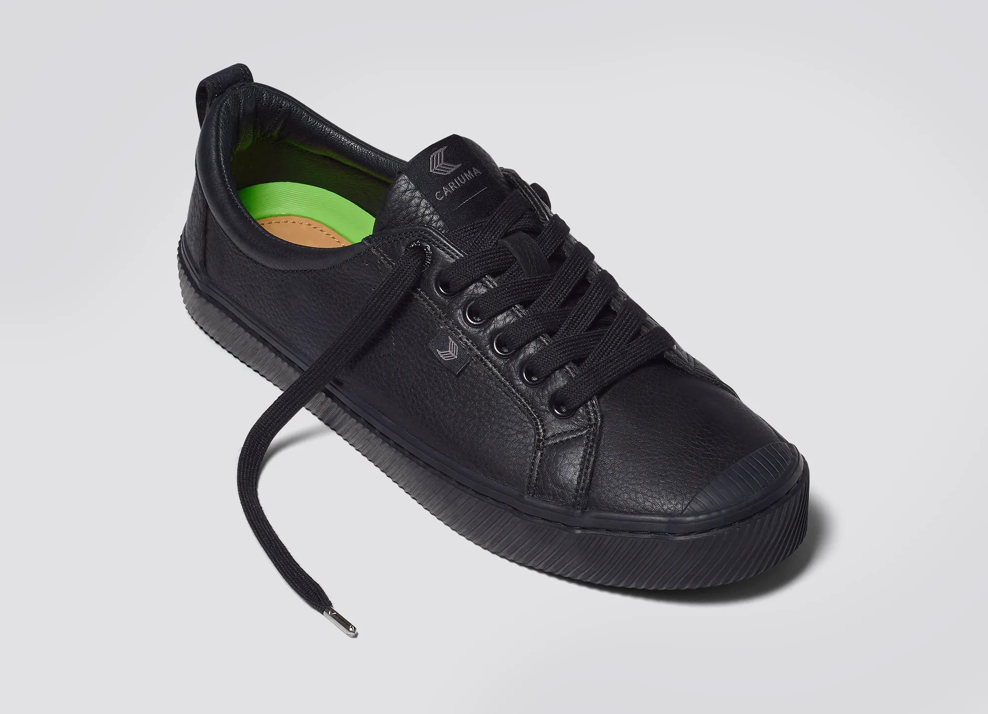 OCA Low All Black Premium Leather Sneaker