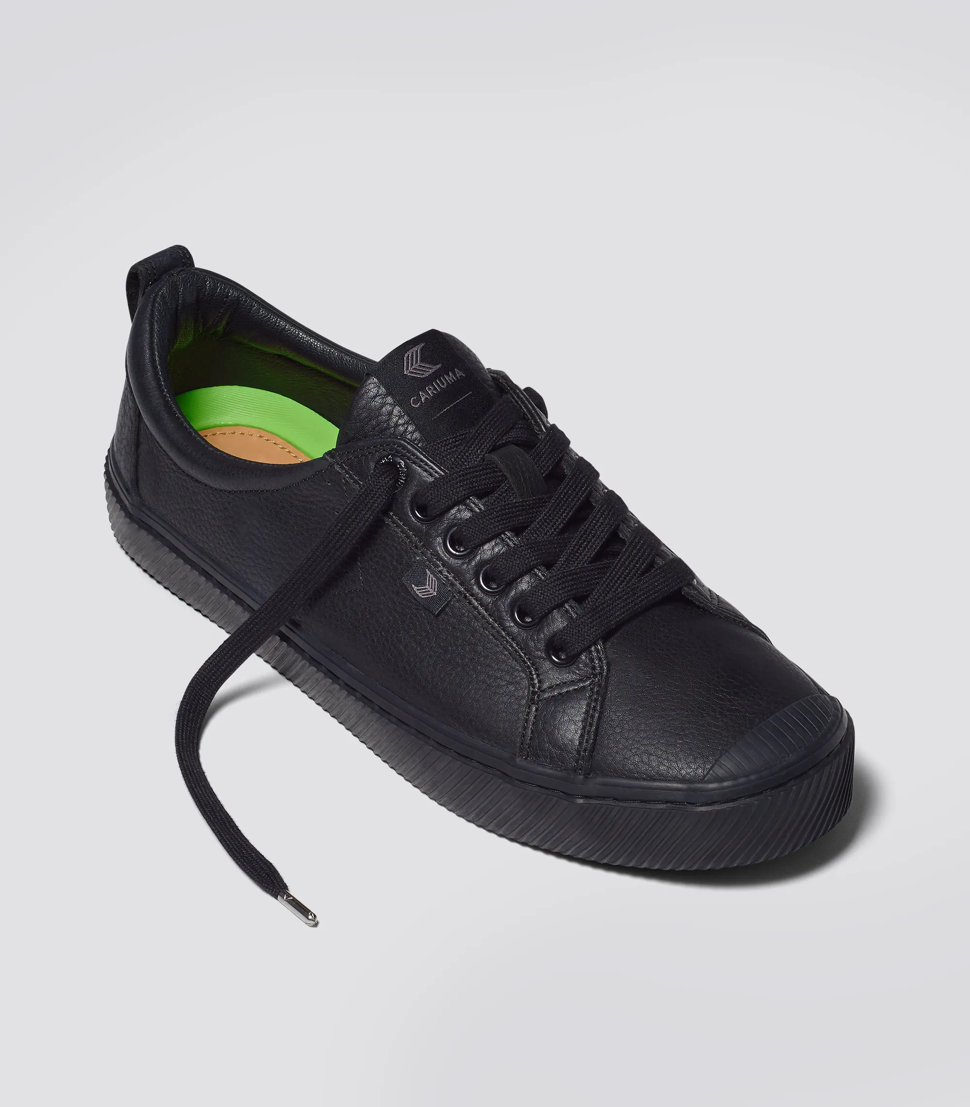 OCA Low All Black Premium Leather Sneaker