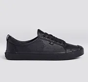 OCA Low All Black Premium Leather Sneaker