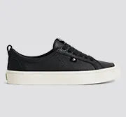OCA Low Black Premium Leather Sneaker