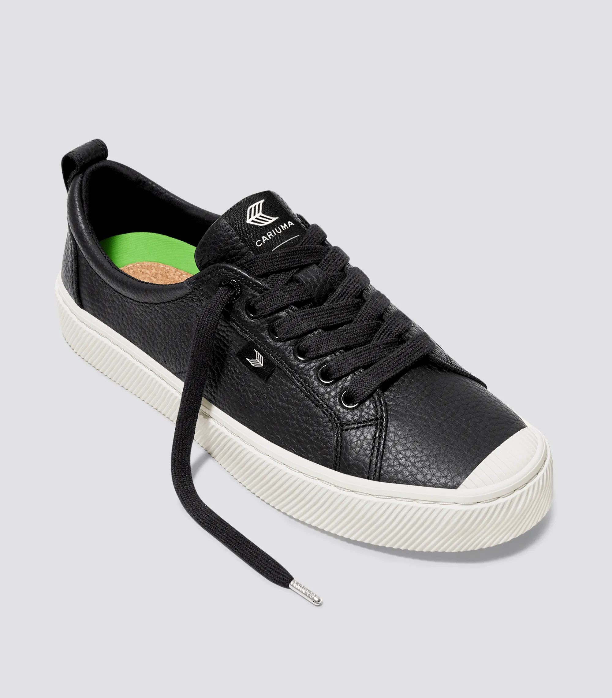 OCA Low Black Premium Leather Sneaker