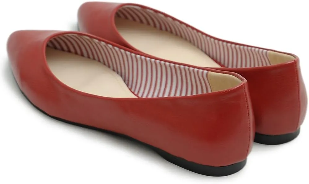Ollio Women's Ballet Shoe Comfort Basic Light Multi Color Flat