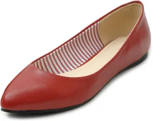 Ollio Women's Ballet Shoe Comfort Basic Light Multi Color Flat