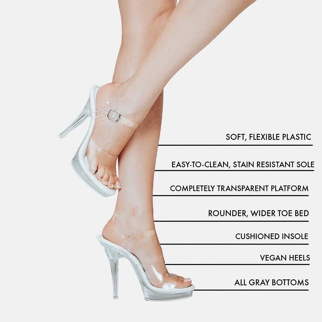 Olympian Clear Bikini Fitness Competition Heel, Bodybuilding Heels, Bodybuilding Shoes, Bikini Competition Heels, Bridal Heels, Lucite Heels, Pageant Heels, Comfortable Clear Heels