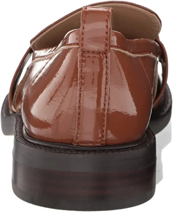 On Convenient Edelman Christy Burnt Closed Multi-purpose Heel Loafers Toe Block Slip Leather Sam Caramel