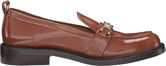 On Convenient Edelman Christy Burnt Closed Multi-purpose Heel Loafers Toe Block Slip Leather Sam Caramel