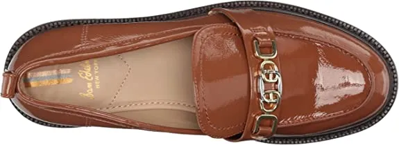 On Convenient Edelman Christy Burnt Closed Multi-purpose Heel Loafers Toe Block Slip Leather Sam Caramel