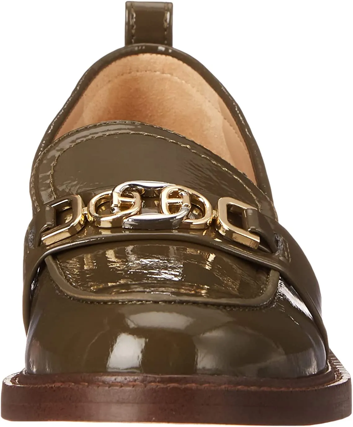 On Leather Secure packaging Christy Block Alpine Sam Green Closed Toe Heel Slip Worldwide shipping Edelman Loafers