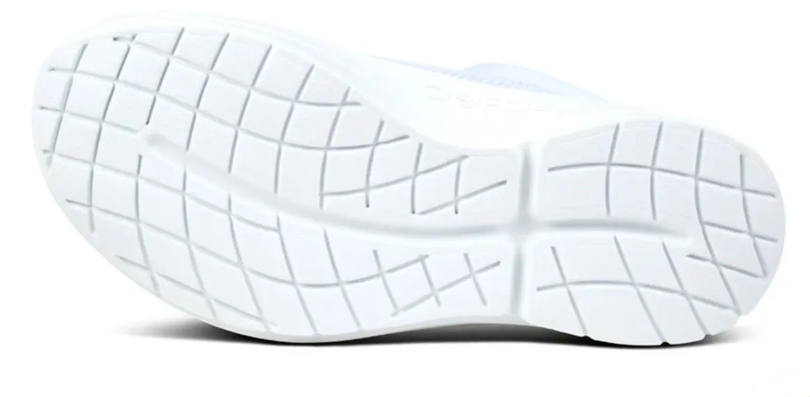 Oofos White & Purple Jade OOcoozie Women's Sport Mules 5275-PPL-JADE