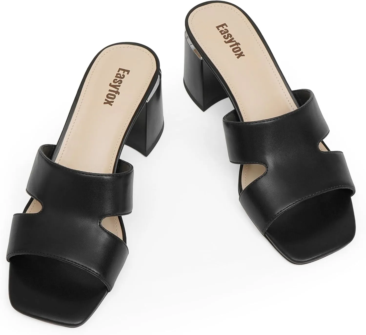 Open Toe Heeled Mules for Women Chunky Heel Sandals for Women 2025