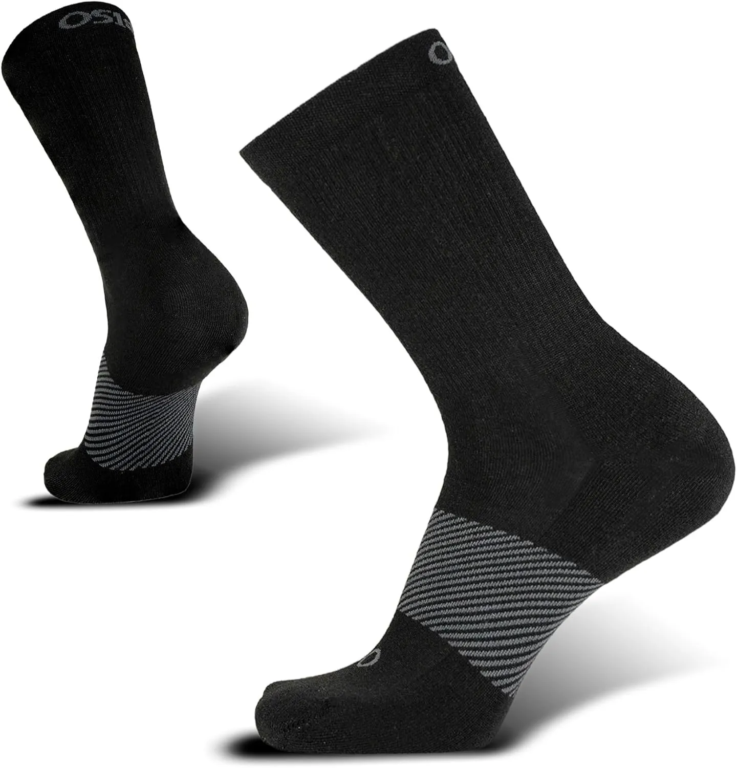 OS1st Wicked Comfort Crew Socks with light compression for maximum cushion, blister protection and breathable fabric