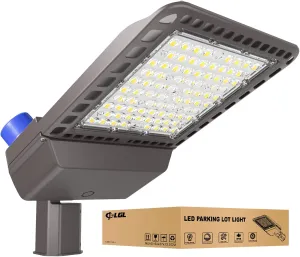 Parking Lot Light 200W, LED Shoebox Light IP65 Waterproof Dusk to Dawn LED Parking Lot Light with Slip Fitter, Outdoor Street Light for Parking Lot Sports Stadium