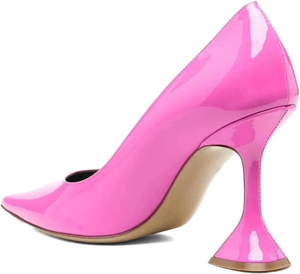 Pazzion Women Fashion Closed Pointed Toe Pumps High Heels Slip On Solid Color Shoes for Casual Walking Dating Outfit Size 4-16 US