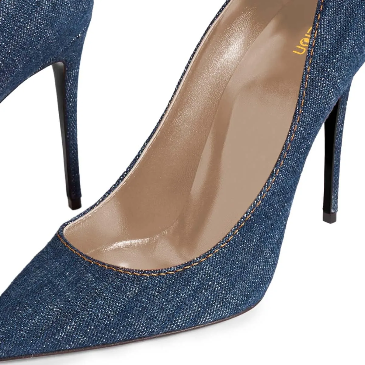 Pazzion Women's Sleek Closed Pointed Toe High Heel Pumps Fashion Slip On Thin Heeled Shoes for Outdoor Shopping Prom Size 4-16 US
