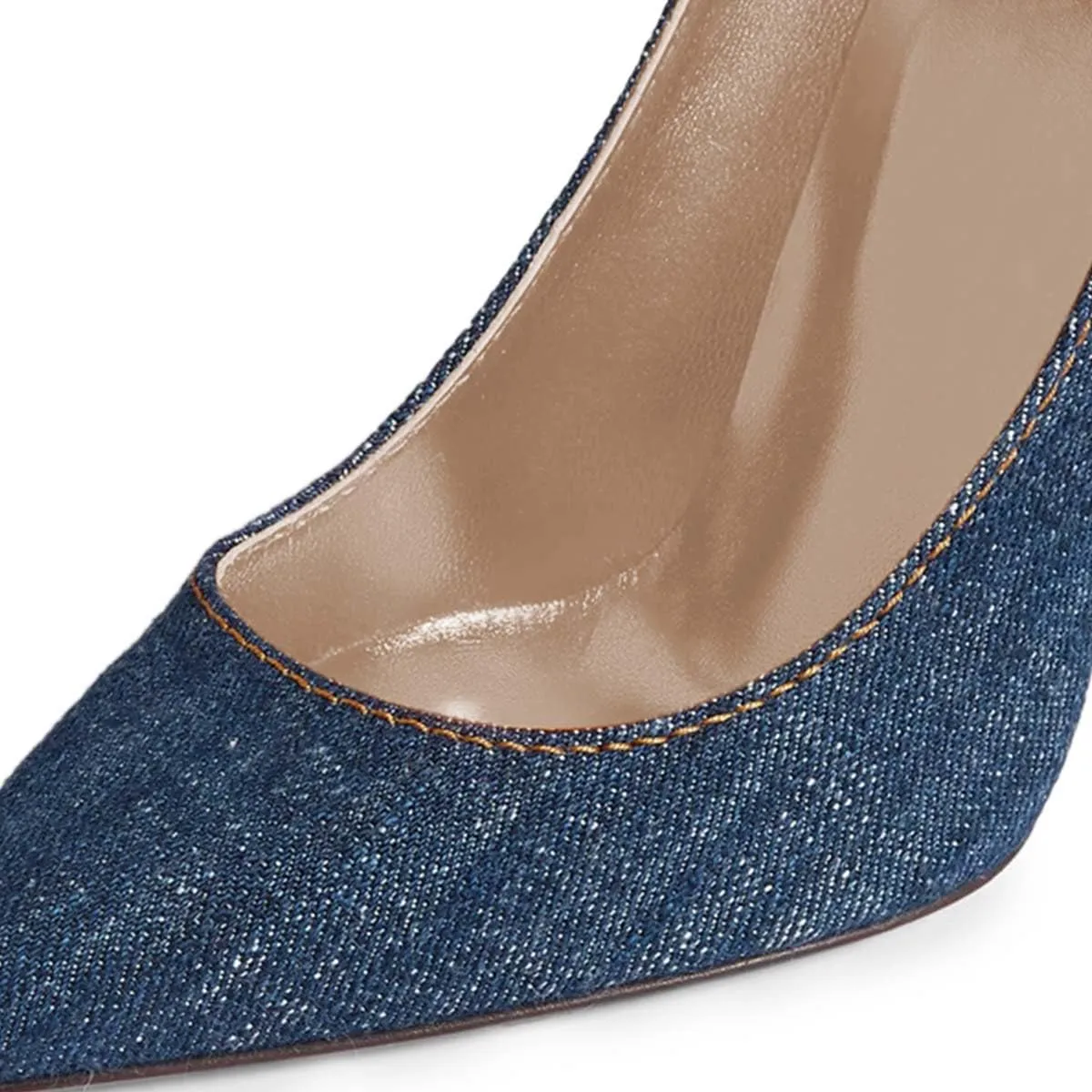Pazzion Women's Sleek Closed Pointed Toe High Heel Pumps Fashion Slip On Thin Heeled Shoes for Outdoor Shopping Prom Size 4-16 US