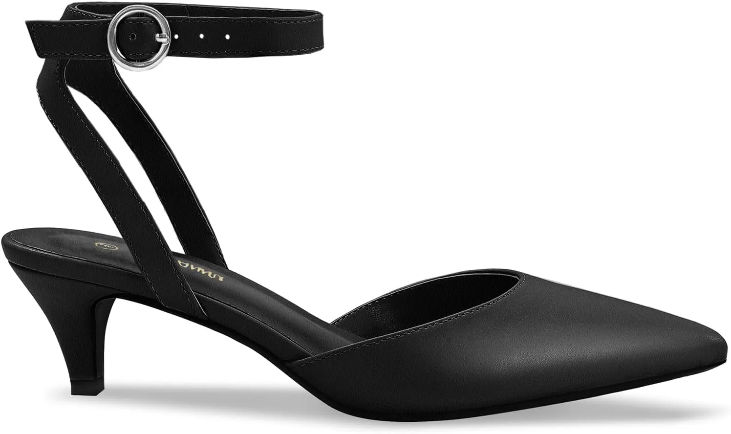 PIZZ ANNU Women's Aliaa Pointed Toe Low Kitten Heels Comfort Wedding Party Casual Dress Closed Toe Pumps Shoes with 2 Inches Low Heel Design