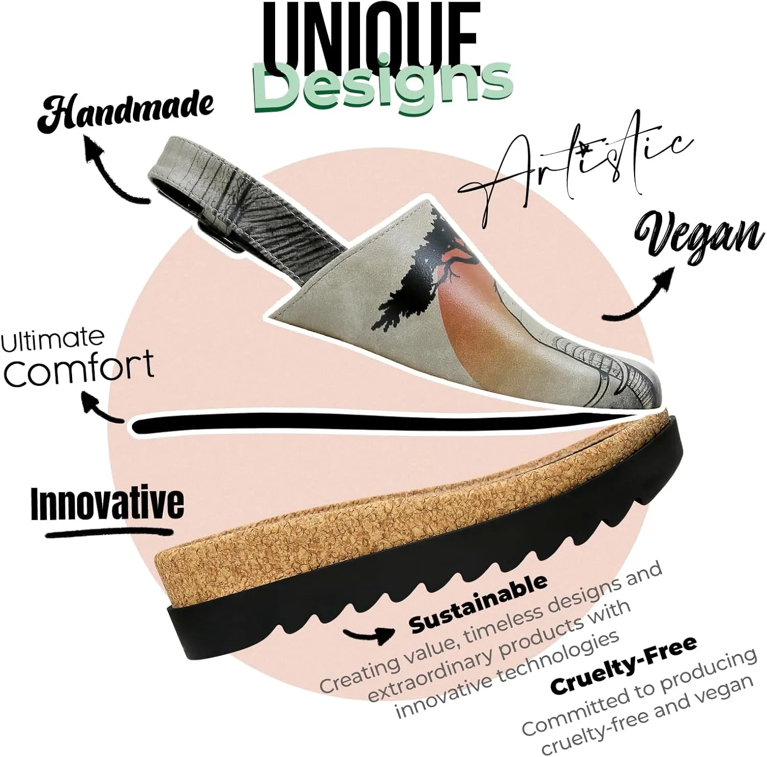 Platform Sandals Women - Vegan and Handmade Wedge Sandals for Women