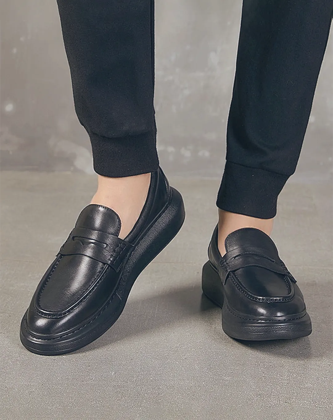 ♂♀Platform Simple Loafer