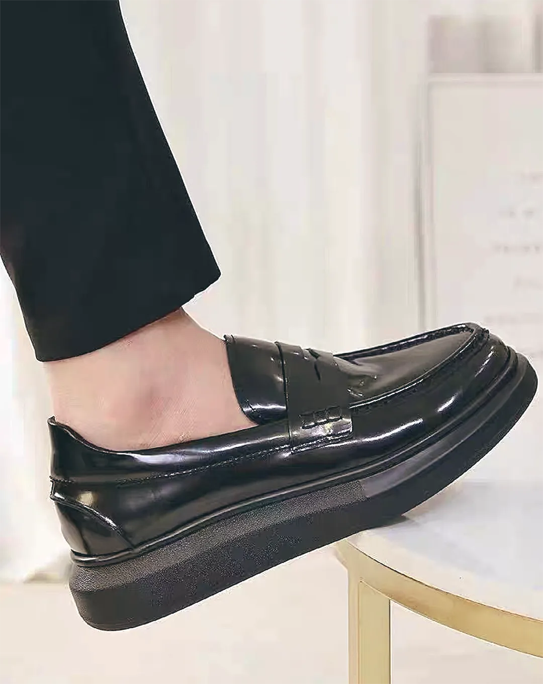 ♂♀Platform Simple Loafer