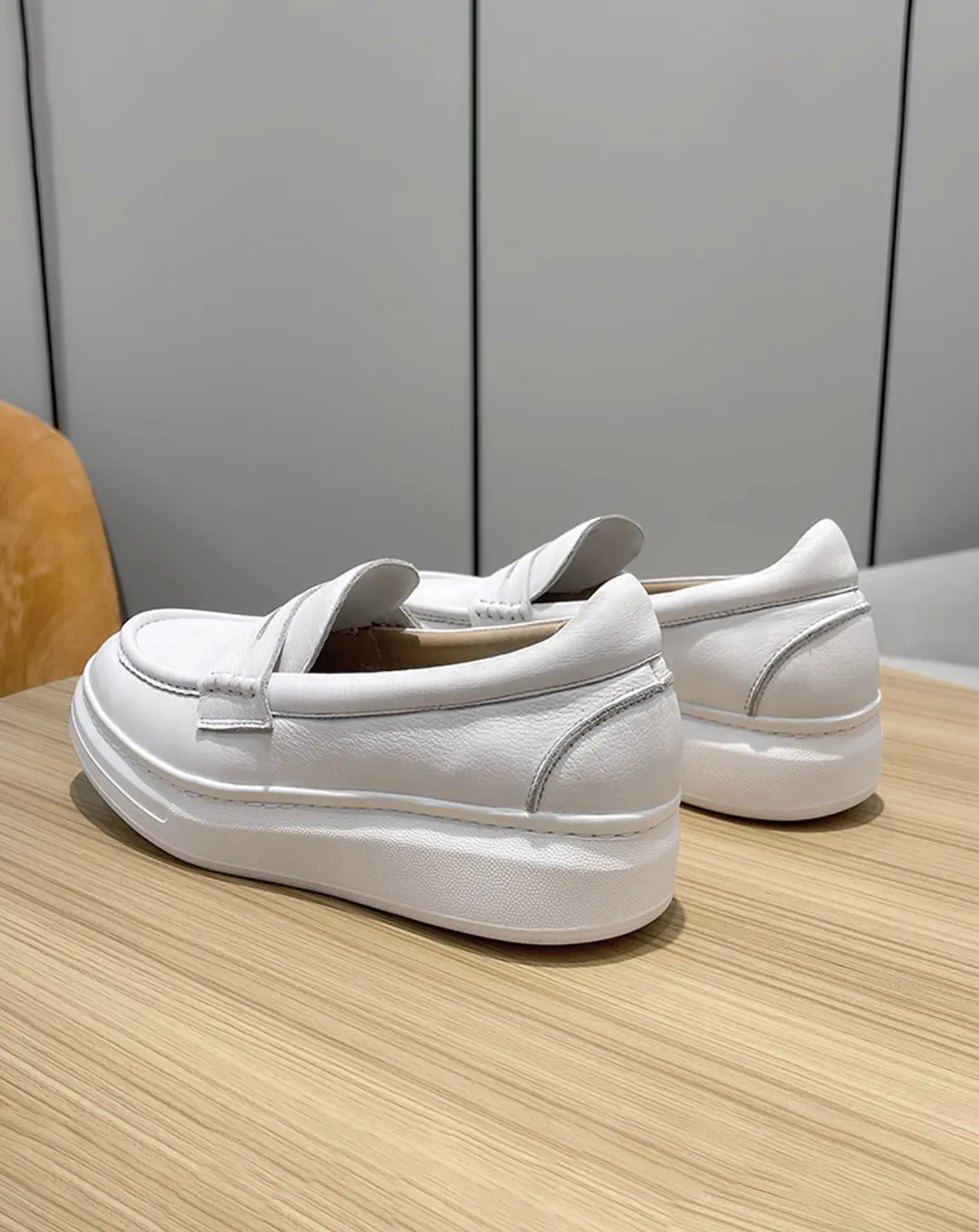 ♂♀Platform Simple Loafer
