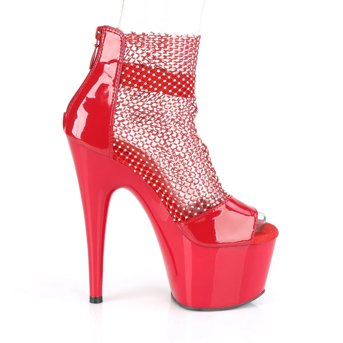 Pleaser Adore-765RM-Red-Size 12-Clearance