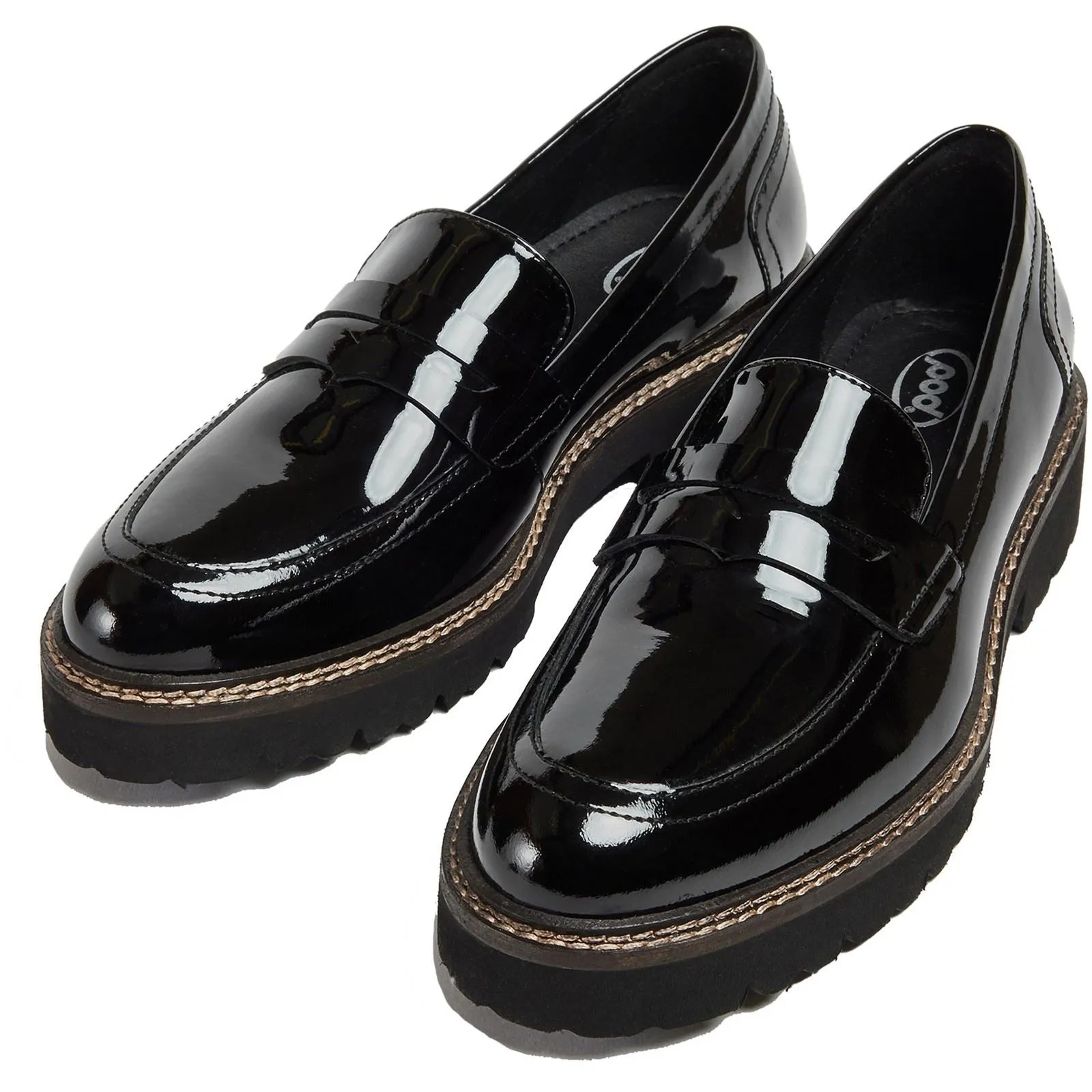 Pod Women's Kenny Loafers in Black Patent