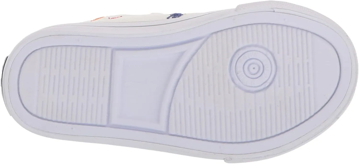 POLO RALPH LAUREN Boy's Hamptyn Hi Ii White Mlt RPT Pp Sneaker