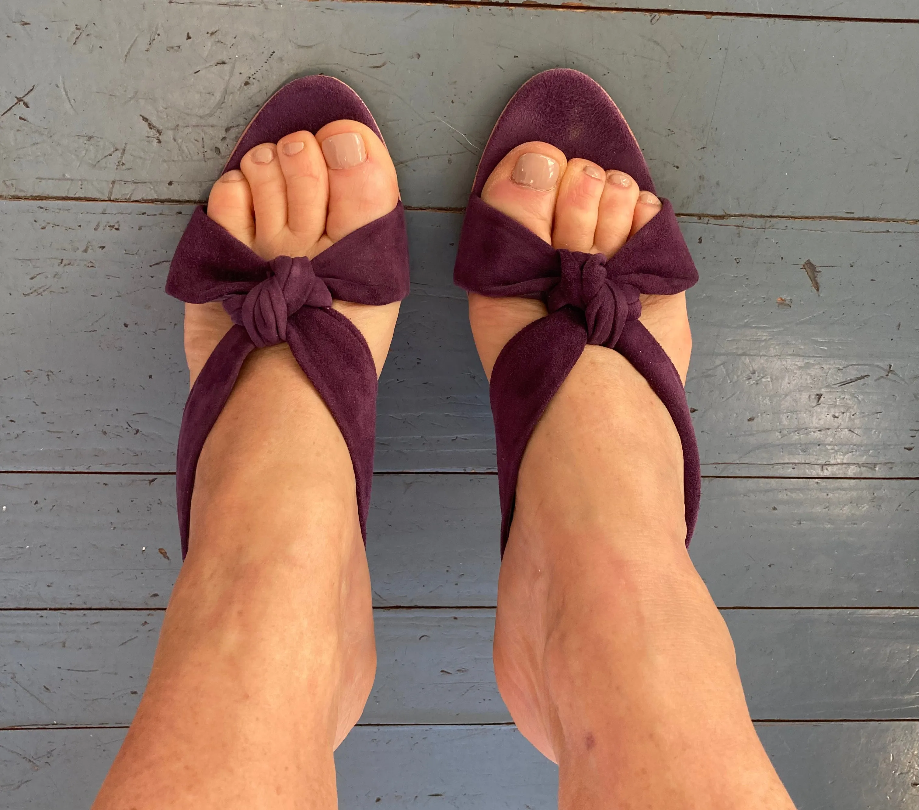 Prada Calzatore Donna Knot Sandals in Viola, 40.5