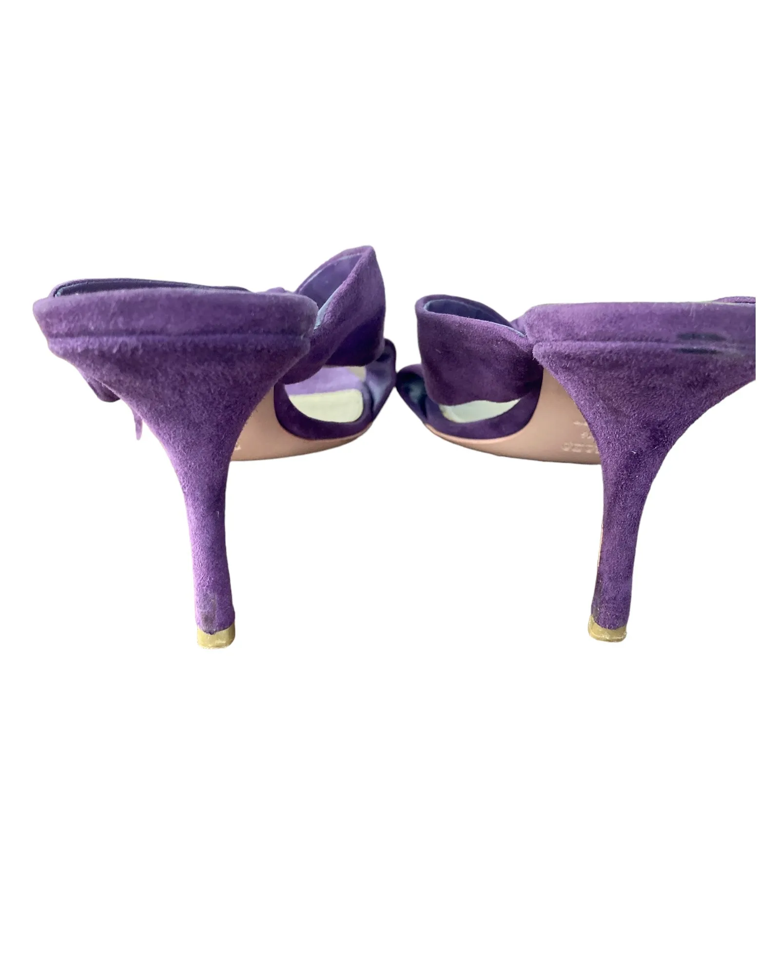 Prada Calzatore Donna Knot Sandals in Viola, 40.5