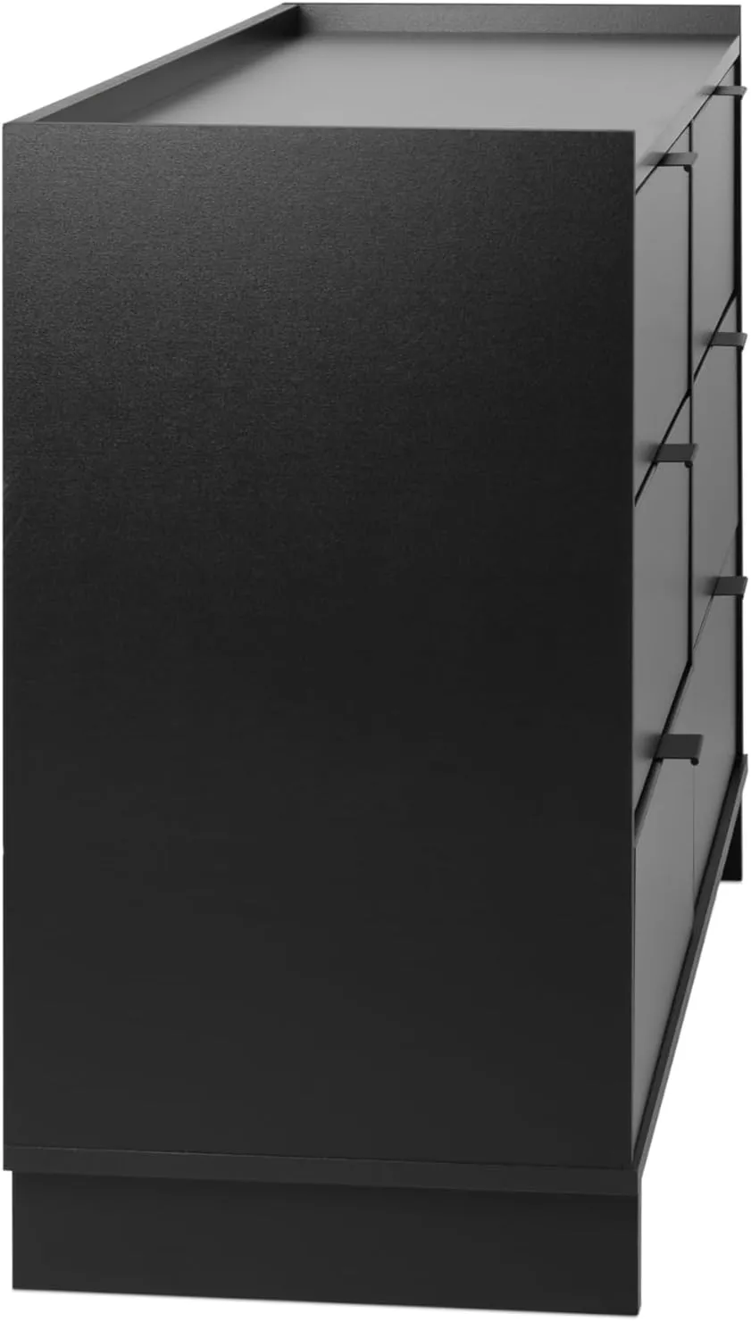 Prepac Simply Modern 6-Drawer Double Dresser for Bedroom, Chest of Drawers, Modern Bedroom Furniture, 52.5” wide x 16” deep x 29.5” tall, Black