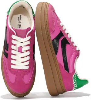 Project Cloud Platform Sneakers for Women Footwear - Memory Foam Insole Womens Shoes, Lightweight and Non-Slip Sole Lace Up Fashion Sneakers (Dodge)