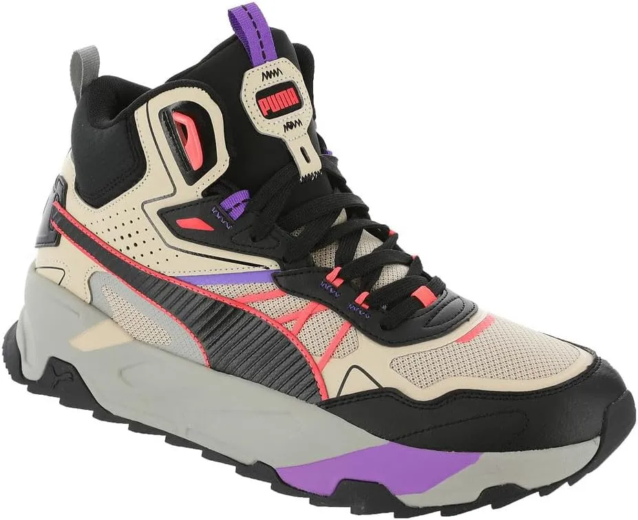 PUMA Trinity Mid Hybrid Mens Sneaker 13 DM US GranolaBlackCoral Beige, Grey