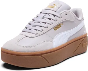PUMA Women's Club II Era Platform Shoes, Green Moon-Lilac Frost, 11