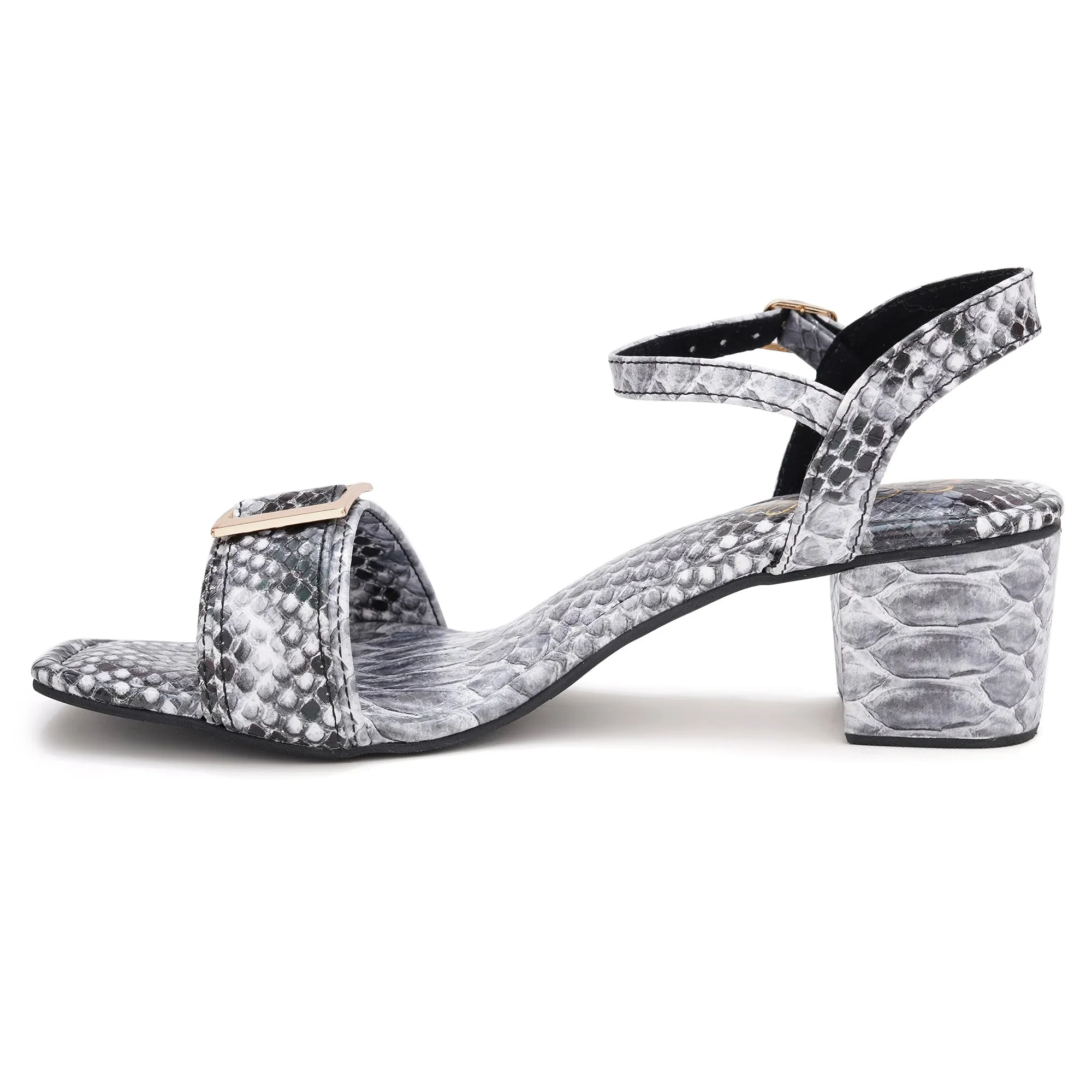 Python Chic Block Heels