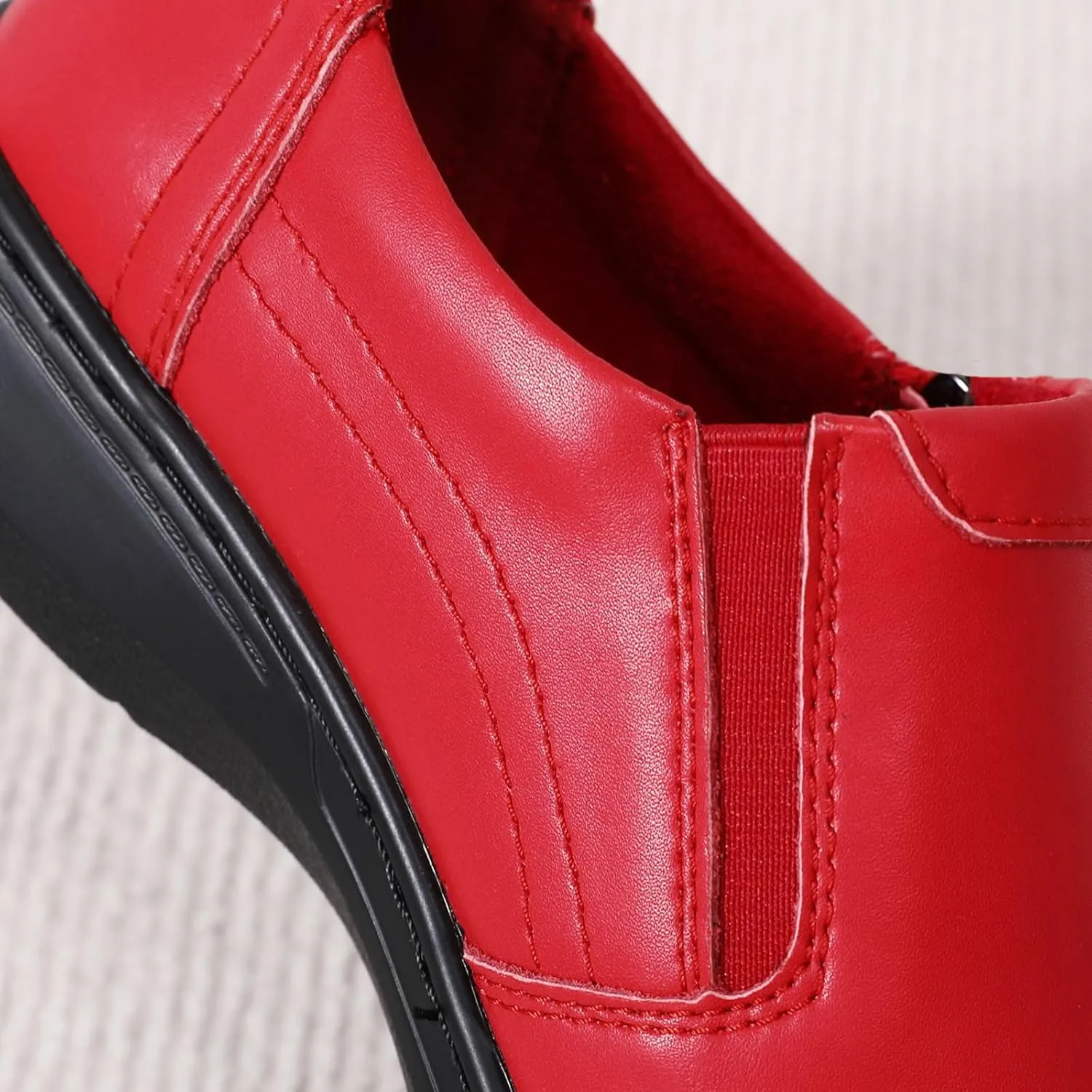 QAE Loafers for Women Comfort Women's Penny Loafers with Zipper Orthopedic Lightweight Slip-On Flats Casual Work Dressy Walking Business Shoes