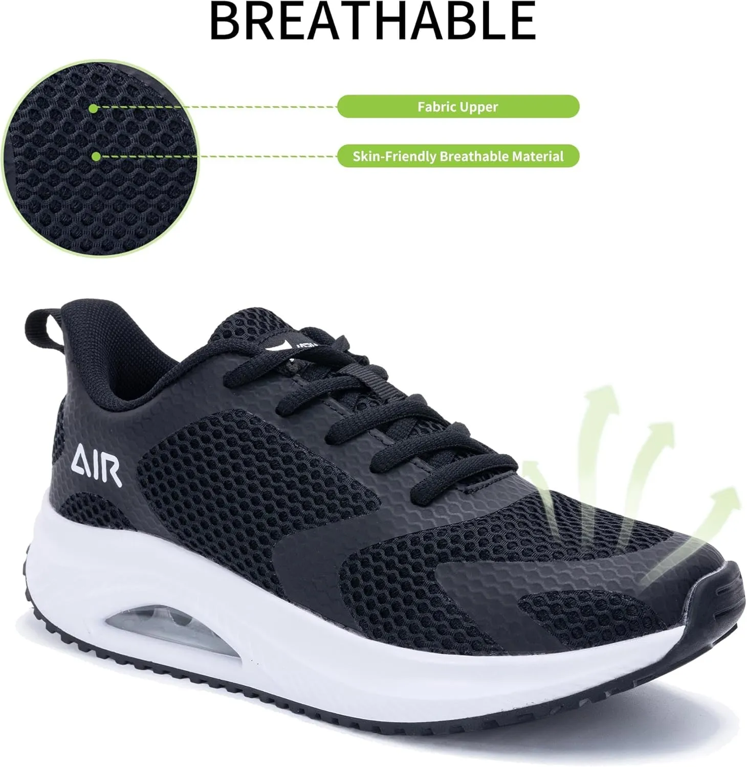Quseek Womens Plantar Fasciitis Walking Shoes Orthotic Tennis Sneakers Comfortable Non-Slip Breathable Orthotic Shoe for Foot Heel Pain Relief Size US 6-11
