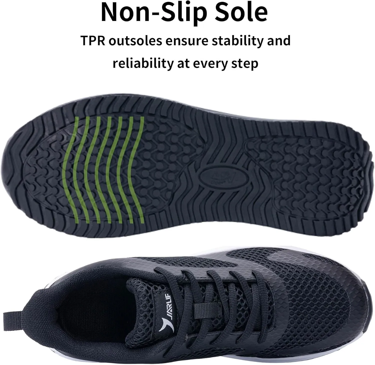 Quseek Womens Plantar Fasciitis Walking Shoes Orthotic Tennis Sneakers Comfortable Non-Slip Breathable Orthotic Shoe for Foot Heel Pain Relief Size US 6-11